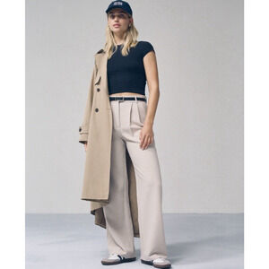 Abercrombie & Fitch Sloane Tailored Wide Leg Pant